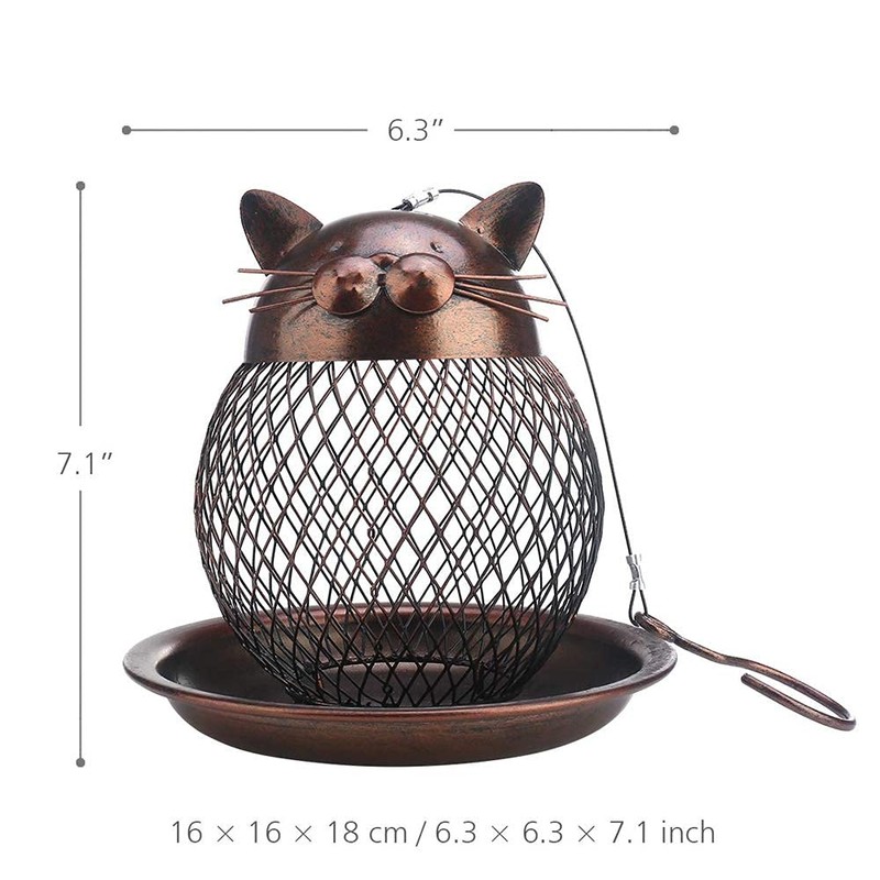 Outside Wild Bird Feeder, Heavy Duty Metal Frame Outdoor Bird