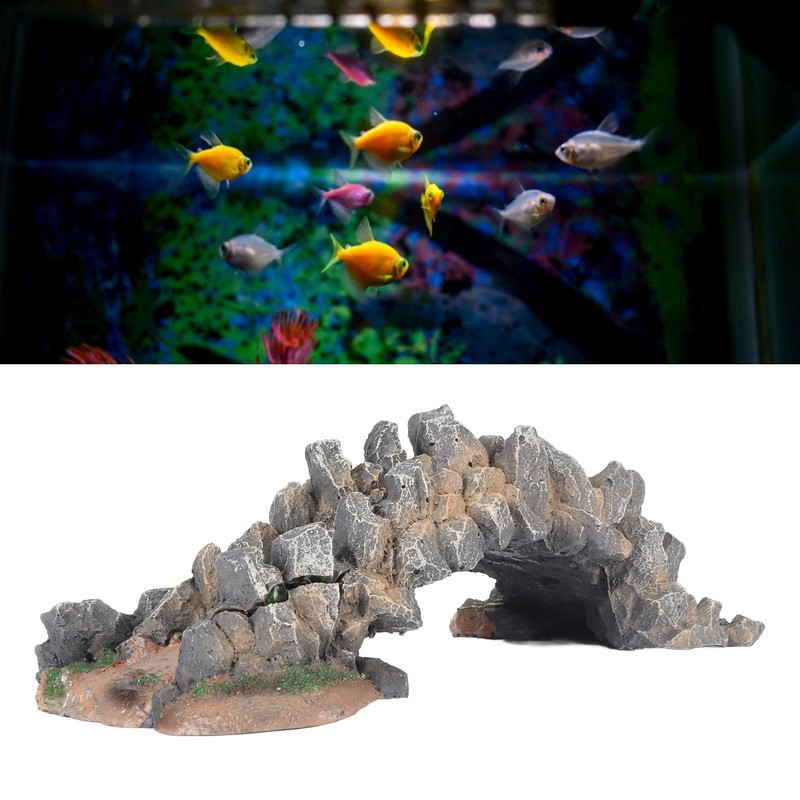 Aquarium Arch Bridge Resin Safe Simulation Decoration Fish Tank Bridge