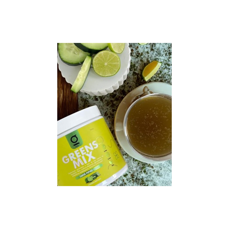 GENESYS MENA Greens mix sabor Pepino Suplemento de superalimentos con