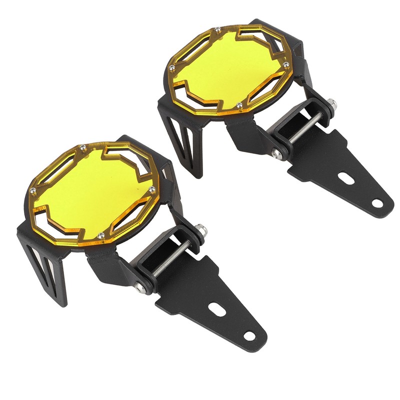 Motocycle Fog Light Guard Protective Cover LED Lamp Protector Fit