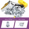 Swpeet 25Pcs M5 Jack Nuts and M5 Hand Rivet Nut