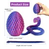 3D Printed Snake in Egg Small – Flexible Articulated Snake