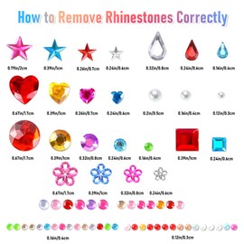 4760PCS Gem Stickers, LIOUCBD Rhinestone Stickers for Crafts, Self Adhesive Jewel Sticker for Decorating DIY, Acrylic Bling Gems Stick on Gems, Craft Supplies for Kids, Multicolored