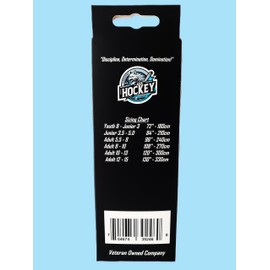 AAA Hockey Pro Waxed Hockey Laces - Veteran Owned Company (120" / SR 10 - SR 13, White - Classic)