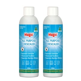 2 x Magic All Purpose Descaler Removes Calcium & Lime Scale Deposits Foodsafe & Non Toxic - 10 Descale Treatments