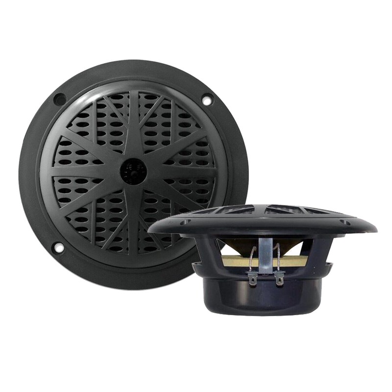 Jensen Pyle Bluetooth Marine Receiver, 2x 6.5'' 120W Black Speakers,