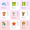 Mistree 50 Funny Stickers Animals, Waterproof Stickers for Toddlers, for