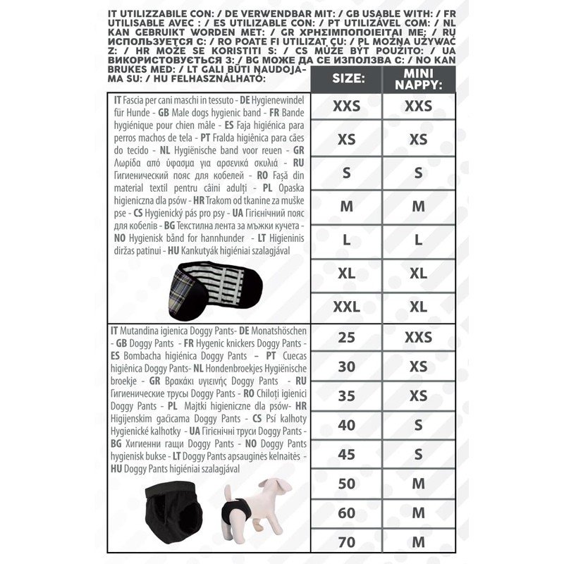 CROCI Hygenic Knickers Doggy Pants, Size 30