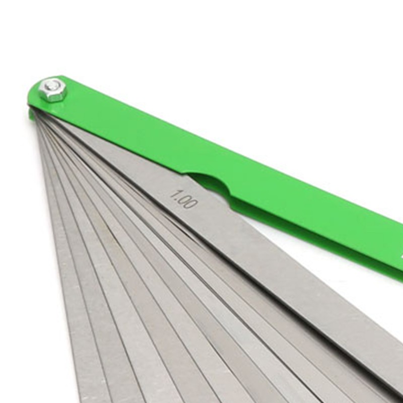 300mm Gap Feeler Gauge 17 Blades Metric 0.02-1mm Thickness Stainless