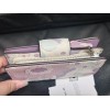 COACH Medium Corner Zip Wallet With Floral Print Ivory/Purple/Pink Multi