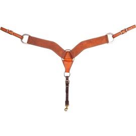 Martin Saddlery 2 3/4" Natural Roughout Breast Collar Chestnut