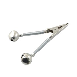 JCBIZ 10PCS Fishing Rod Alarm Bells Small Fish Clip Bells Metal Fishing Twin Bells Bite Alarm Double Spring Clip-on for Sea Fishing Rod