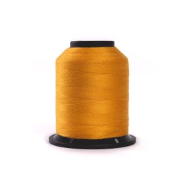 Finesse Thread Solid Colors | 100% poliéster, 3 capas, 50 wt | Conos de hilo | Hilo 100% poliéster para acolchado y costura (dorado, 1,100 yardas)