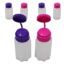 Salt and Pepper Shaker Set Travel size with Flip Lids for Camping | Plastic, Spill-Proof Labeled Salt and Pepper Shakers for Cooking and Dining Outdoors (3 Pack)