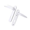 Yale Essentials Short Backplate Door Handle - White
