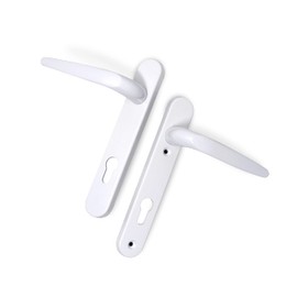 Yale Essentials Short Backplate Door Handle - White