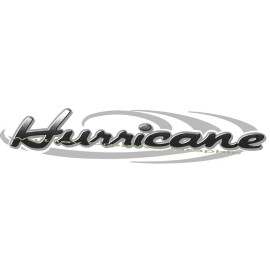 Unbranded "HURRICANE" RV LOGO With Flairs Black/Grey Version  Not Old Stock made fresh!