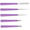 LALAFINA 5pcs Beading Tools Set Diamond File Bead Reamer Kit