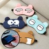Hot and cold compress sleep mask character design navy 4ea