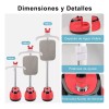 Monbelle Plancha De Vapor Vertical Con Pedestal 1800w 10 Niveles,rojo