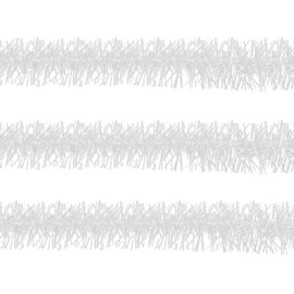 Brite Star Silky Tinsel, White/Iridescent