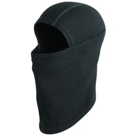 Cascade Mountain Tech Merino Wool Blend Balaclava Ski Mask for Men and Women - Cold Weather, Skiing, Snowboarding, Winter Activities - Black, Medium-Large