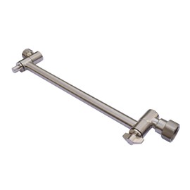 Adjustable Shower Arm Extension for Shower Heads - Extra Secure Locking Mechanism - Rotating Nut for Perfect Installation - 12 Inch Shower Extension Arm - Solid Metal -Durability You Can Trust! Nickel