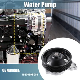 X AUTOHAUX Car Engine Cooling Water Pump Assembly 1920059B003 for Honda Civic 2016-2021 for Honda CR-V 2017-2021