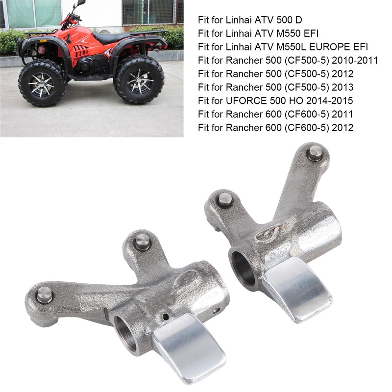 2pcs Valve Rocker Arms Intake and Exhaust AllTerrain Vehicle for