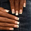 Handmade Press on Nails Short Square - White French Tip