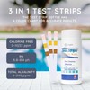 CUQOO Premium 3-in-1 Chlorine Test Strips 50pcs - Accurate 3