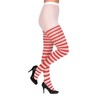 Fancy Dress Striped Tights - One Size, red/white