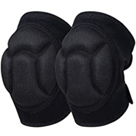 Shusmda 1 Pair Nylon Knee Pads Exercise Knee Pads for Gardening, Cleaning, Construction Work, Flooring, Volleyball, Anti- Collision