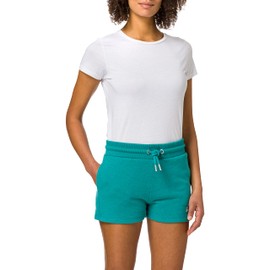 Superdry Women's Ol Classic Jersey Shorts, Ocean Green Marl