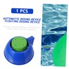 CAXUSD Floating Pool Chemical Dispenser with Temperature Gauge Durable Applicator