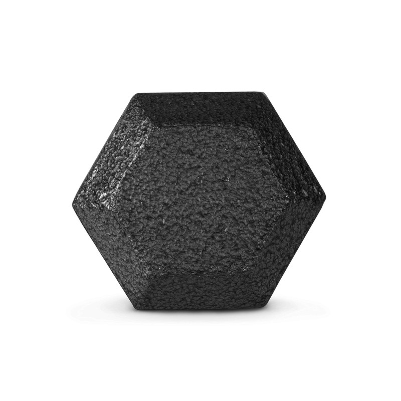 CAP Barbell Cast Iron Hex Dumbbell, Black, Single, 55 lb