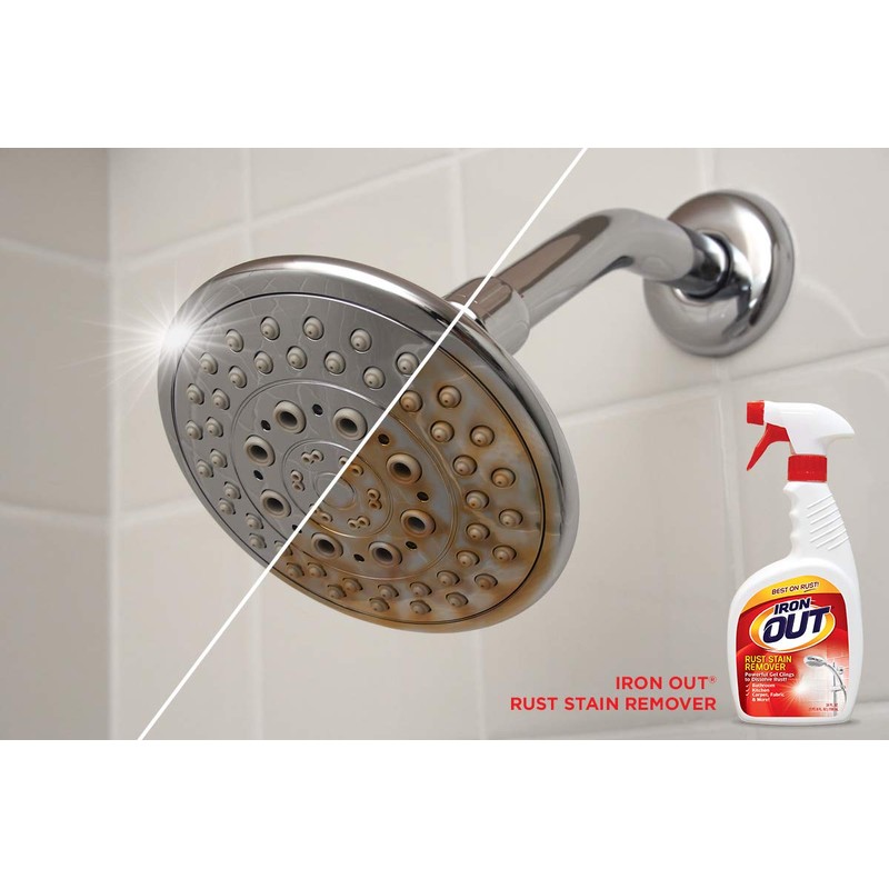 IRON OUT Rust Stain Remover Gel Spray, 24 fl oz