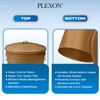 Plexon Round Trash Can 13 Gallon, Vintage Metal Outdoor Trash