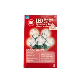 Toyo Electric Mfg. Co. Ltd. Winter Wonder Lane 60 LED Dome Lights - Cool White on Green Wire