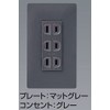 Panasonic WTL115249F Ground Double Outlet with Embedded Door Ground Terminal