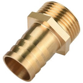 oumuik Hose Nozzle Screw Connection 1 Inch Male x 1 Inch Nozzle Brass Diesel Hose Connection