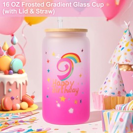 9 Year Old Girl Birthday Gifts Ideas, Unique Gifts for 9 Year Old Sweet Teen Girls, Top 9th Birthday Decorations Basket Set of 5