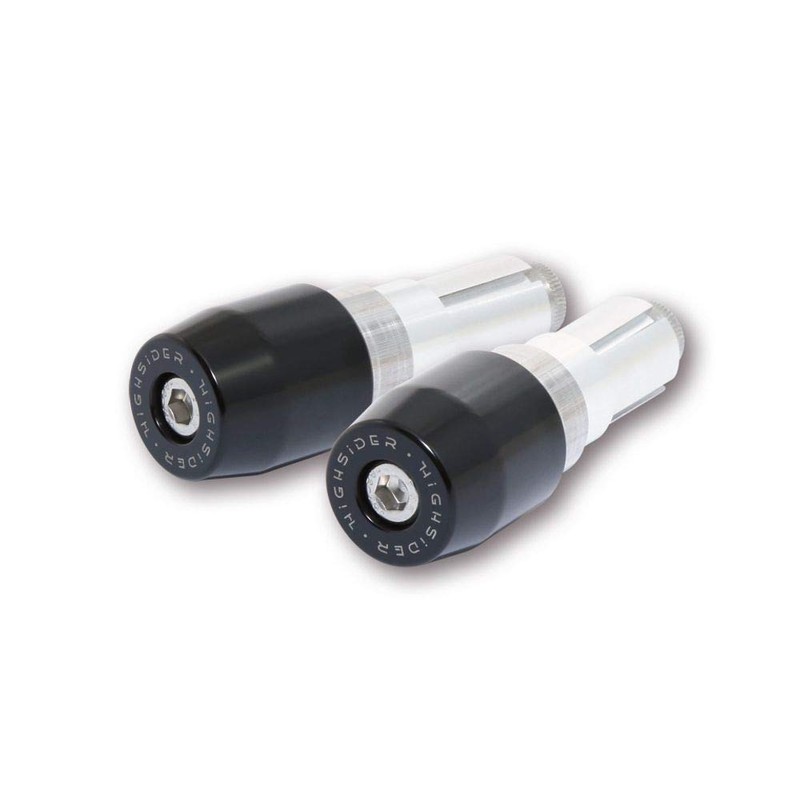 Highsider Motorcycle Handlebar Handlebar Weights Evo, Black, with inner diameter