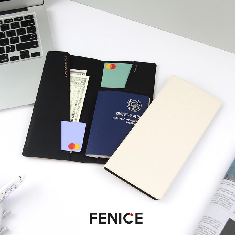 FENICE Long Classic Cover Holder Wallet Case for Travel Essential