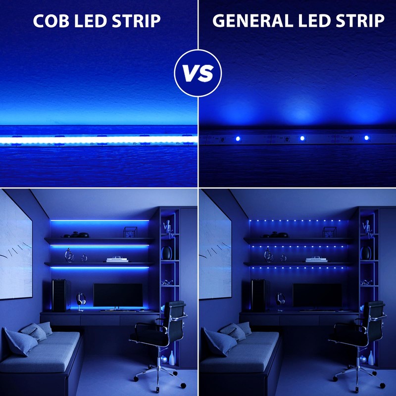 OMIKA COB LED Light Strip, Wireless 640LED Battery Powered LED