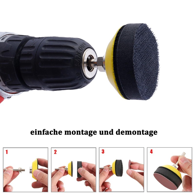 Bestgle Polishing Pad Adapter 2 Pieces 50 mm 2 Inch