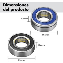 laffoonparts 4 Pack Rear Wheel Bearing Kit with ABS Sealed, Replacement for Harley CVO Electra Glide Touring Road King Road Glide Ultra Limited with ABS 2008-2024, 9276A/9276B 9252/9252A