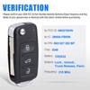 Keymall Car Key Fob Keyless Entry Remote Control for VW