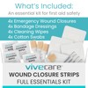 ViveCare Emergency Wound Closure Device Kit 4 Pcs - Adhesive