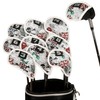 Leather Golf Club Iron Head Covers 10 Piece Set Union